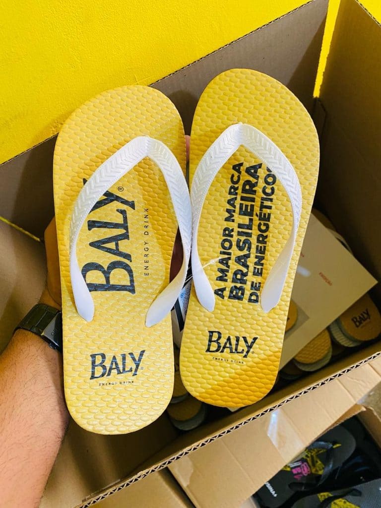 Estampa em chinelo 1